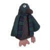 Bute Large Maroon Check Tartan Bear Door Stop