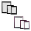 Opulence Purple and Silver Photo Frames - Set of 3