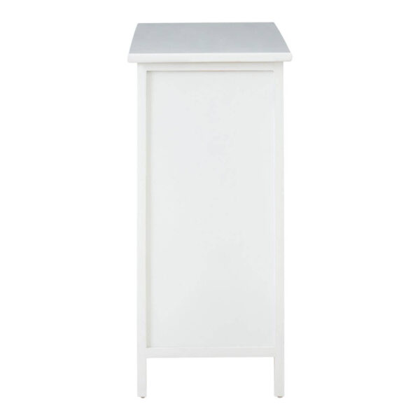 New England White 6 Drawers Chest