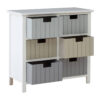 New England White 6 Drawers Chest