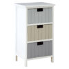 New England Three Assorted Colours Drawers Chest