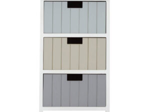New England Three Assorted Colours Drawers Chest