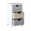 New England Three Assorted Colours Drawers Chest