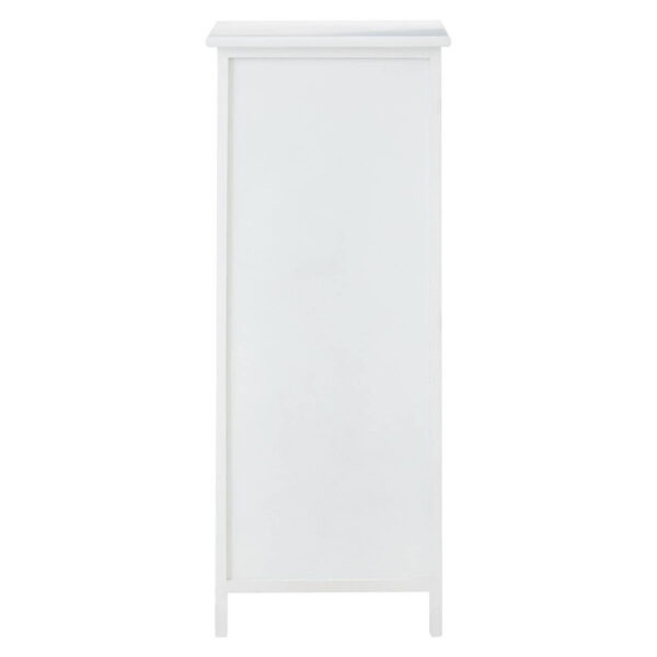 New England White 5 Drawers Chest