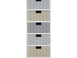 New England White 5 Drawers Chest