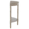 Heritage Half Moon Natural Wash Wooden Console Table