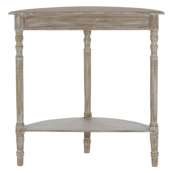 Heritage Half Moon Natural Wash Wooden Console Table