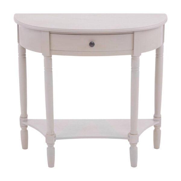Heritage Dark Brown One Drawer Wooden Console Table