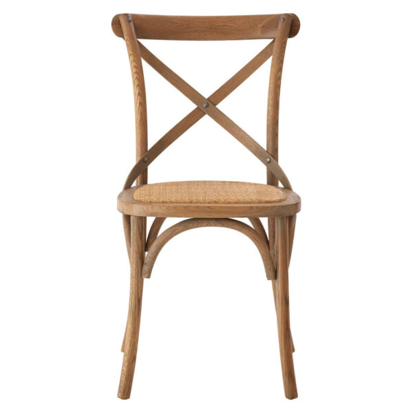Lyon White Oak Wood Chair Weave Seat