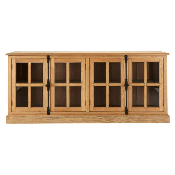 Lyon Oak Wood Sideboard with Washed Grey Finish