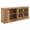Lyon Oak Wood Sideboard with Washed Grey Finish