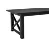 Lyon Black Oak Wood Dining Table