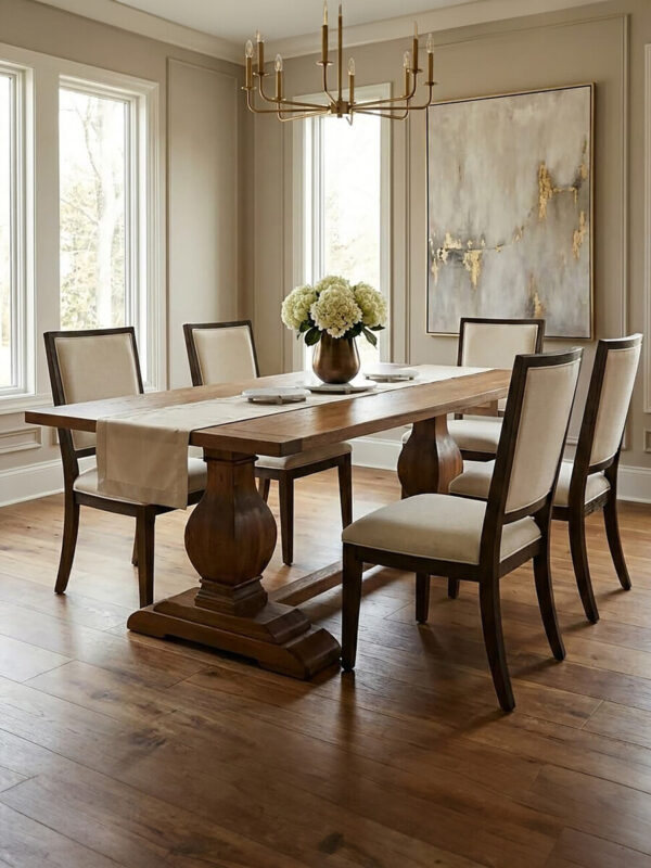 Lyon Oak Wood Dining Table