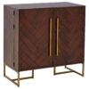 Brando Acacia Wood Effect Drinks Cabinet