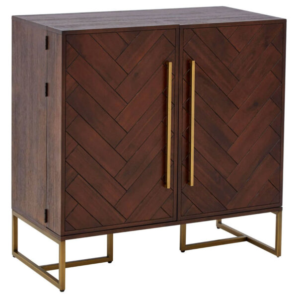 Brando Acacia Wood Effect Drinks Cabinet