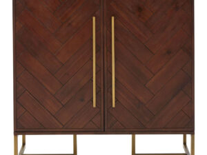 Brando Acacia Wood Effect Drinks Cabinet