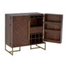Brando Acacia Wood Effect Drinks Cabinet