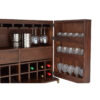 Brando Acacia Wood Effect Drinks Cabinet