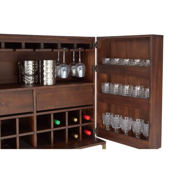 Brando Acacia Wood Effect Drinks Cabinet