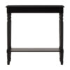 Heritage Black Rectangular Wooden Console Table
