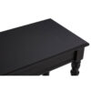 Heritage Black Rectangular Wooden Console Table