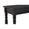 Heritage Black Rectangular Wooden Console Table