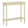 Heritage Ivory Rectangular Wooden Console Table