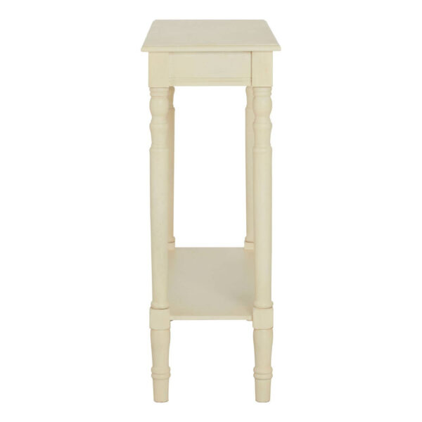 Heritage Ivory Rectangular Wooden Console Table
