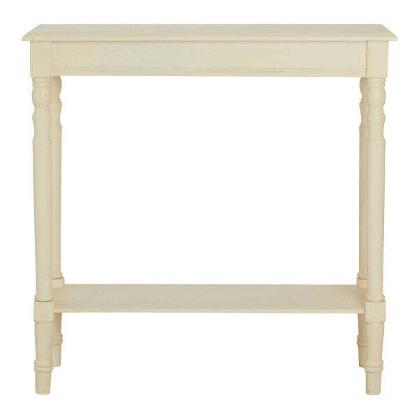 Heritage Ivory Rectangular Wooden Console Table