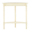 Heritage Ivory Half Moon Wooden Console Table