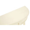 Heritage Ivory Half Moon Wooden Console Table