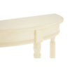 Heritage Ivory Half Moon Wooden Console Table