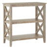 Heritage Two Tier Natural Wash Wooden Bookshelf