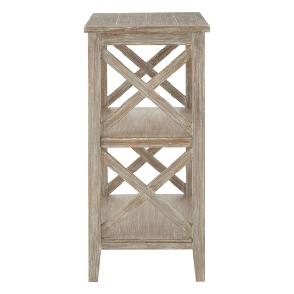 Heritage Two Tier Natural Wash Wooden Bookshelf