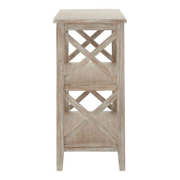 Heritage Natural Wash Two Tier Wooden Bookshelf