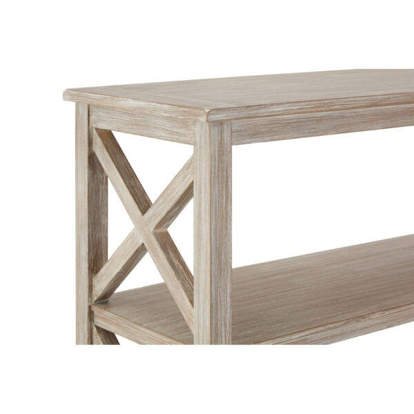 Heritage Natural Wash Two Tier Wooden Bookshelf
