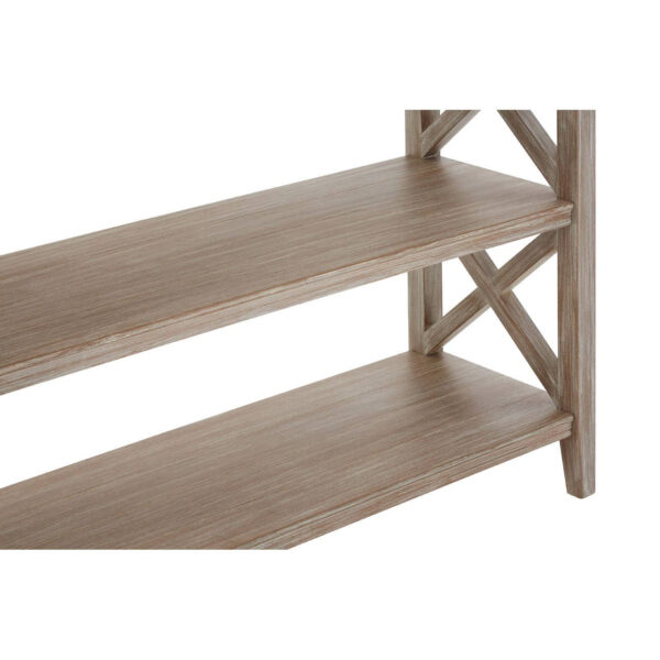 Heritage Natural Wash Two Tier Wooden Bookshelf