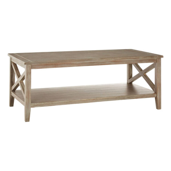 Heritage Natural Wash Rectangular Wooden Coffee Table