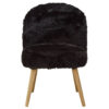 Cabaret Black Fur Effect Chair