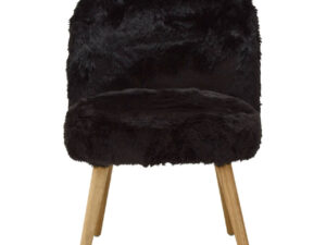 Cabaret Black Fur Effect Chair