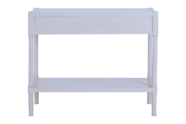 Heritage 2 Drawer White Wooden Console Table