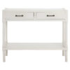 Heritage 2 Drawer White Wooden Console Table