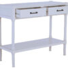 Heritage 2 Drawer White Wooden Console Table