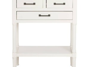 Heritage White Pearl Finish Wooden Console Table