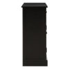 Heritage Black Wash Rattan and Wooden Two Door Sideboard