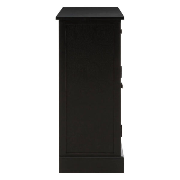 Heritage Black Wash Rattan and Wooden Two Door Sideboard