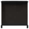 Heritage Black Wash Rattan and Wooden Two Door Sideboard