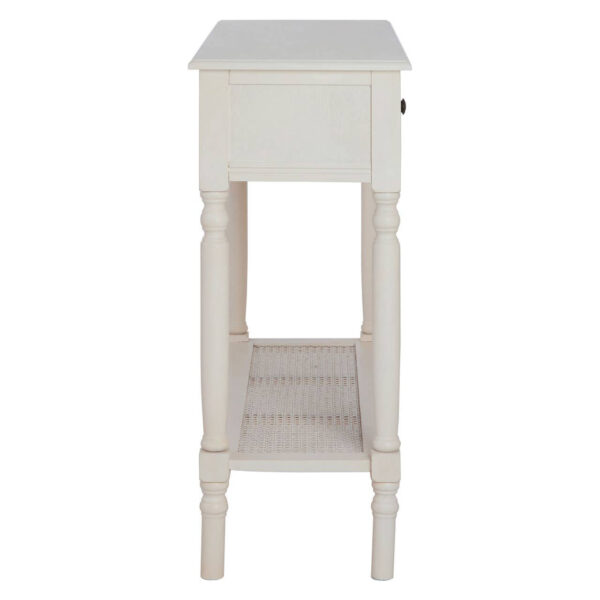 2405809_02__86218.1767160576.jpg Heritage White Wooden Console Table with 2 Drawer
