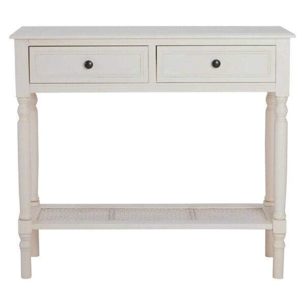 2405809__12513.1767160576.jpg Heritage White Wooden Console Table with 2 Drawer