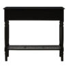 2405810_03__34133.1754495721.jpg Heritage Two Drawer Black Finish Wooden Console Table with Shelf